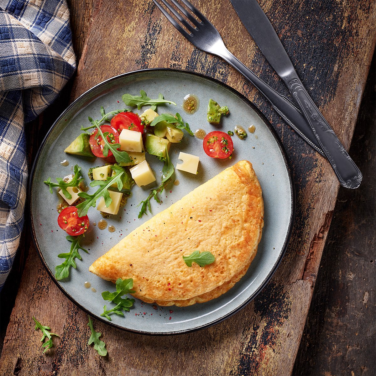 Gevouwen omelet cocotine - Van Tol Convenience Food - Ei specialist