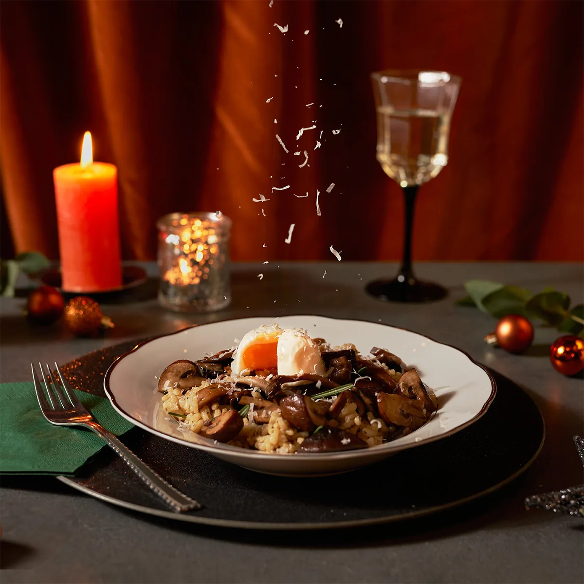 Kerst risotto - Gepocheerd ei - Cocotine - Van Tol Convenience Food